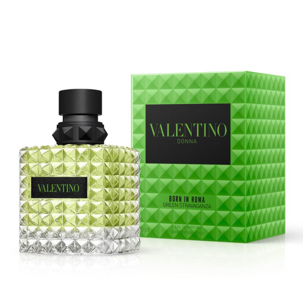 Valentino Valentino Donna Born in Roma Green Stravaganza